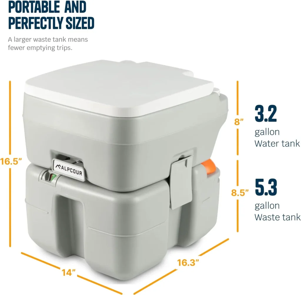 portable toilet for pontoon boat